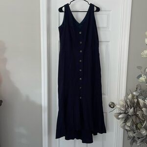 Linen Midaxi Dress